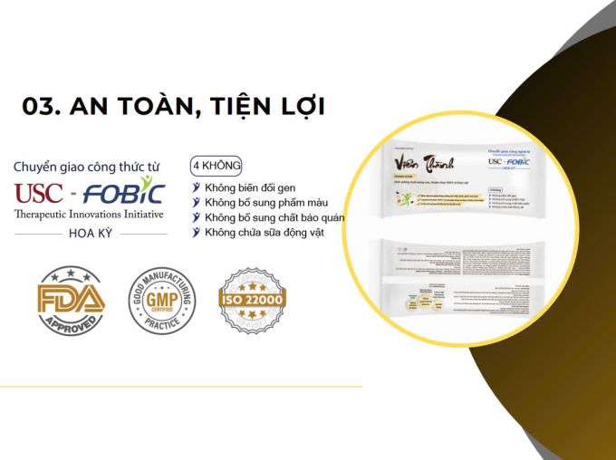 Protein từ thực vật Viên Thành an toàn, tiện lợi cho người tiêu dùng